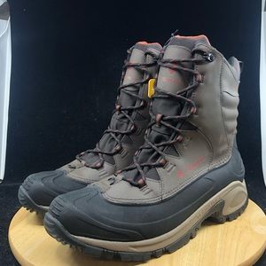 Brown Leather Winter Boots Shoe 